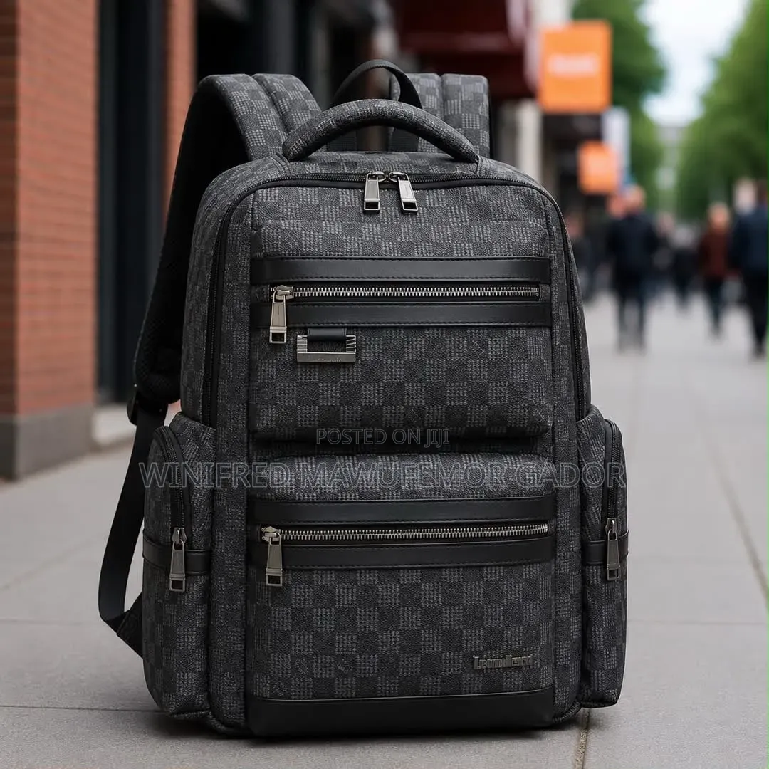 Premium Leather Laptop Backpack for Men | Executive Travel Bag