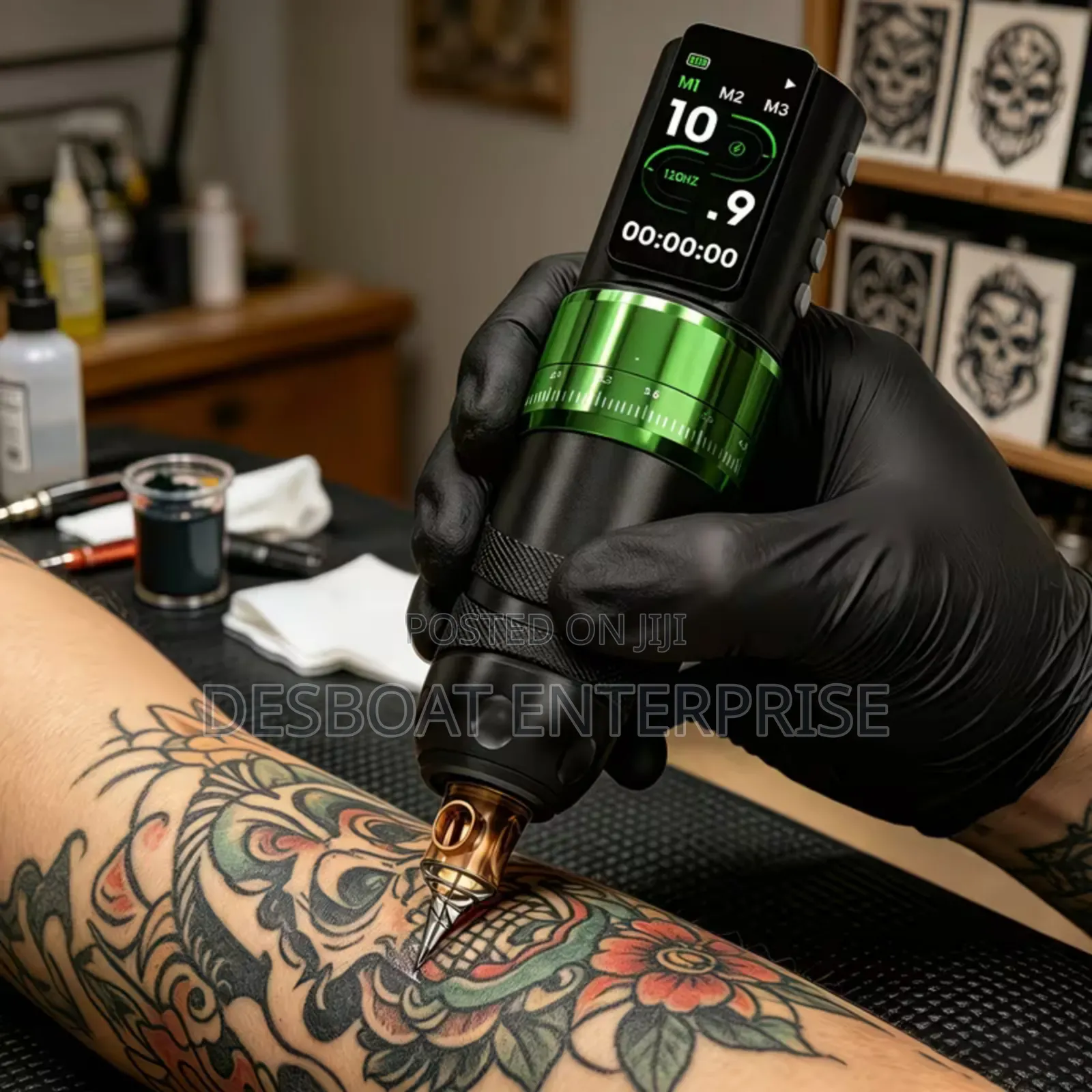 Professional Wireless Tattoo Machine Set
