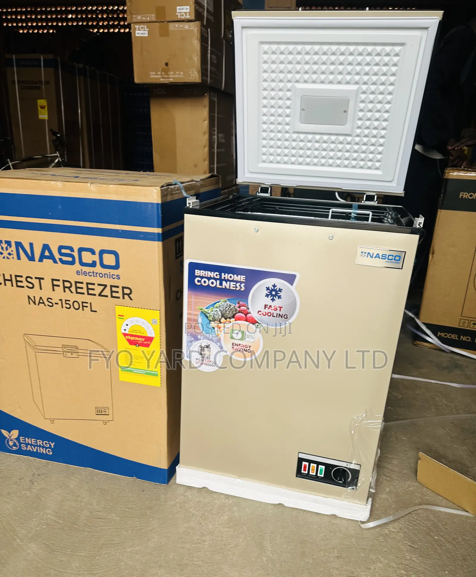 Store Frozen Foods With Nasco Single Door 100L Turbo Freezing Freezer