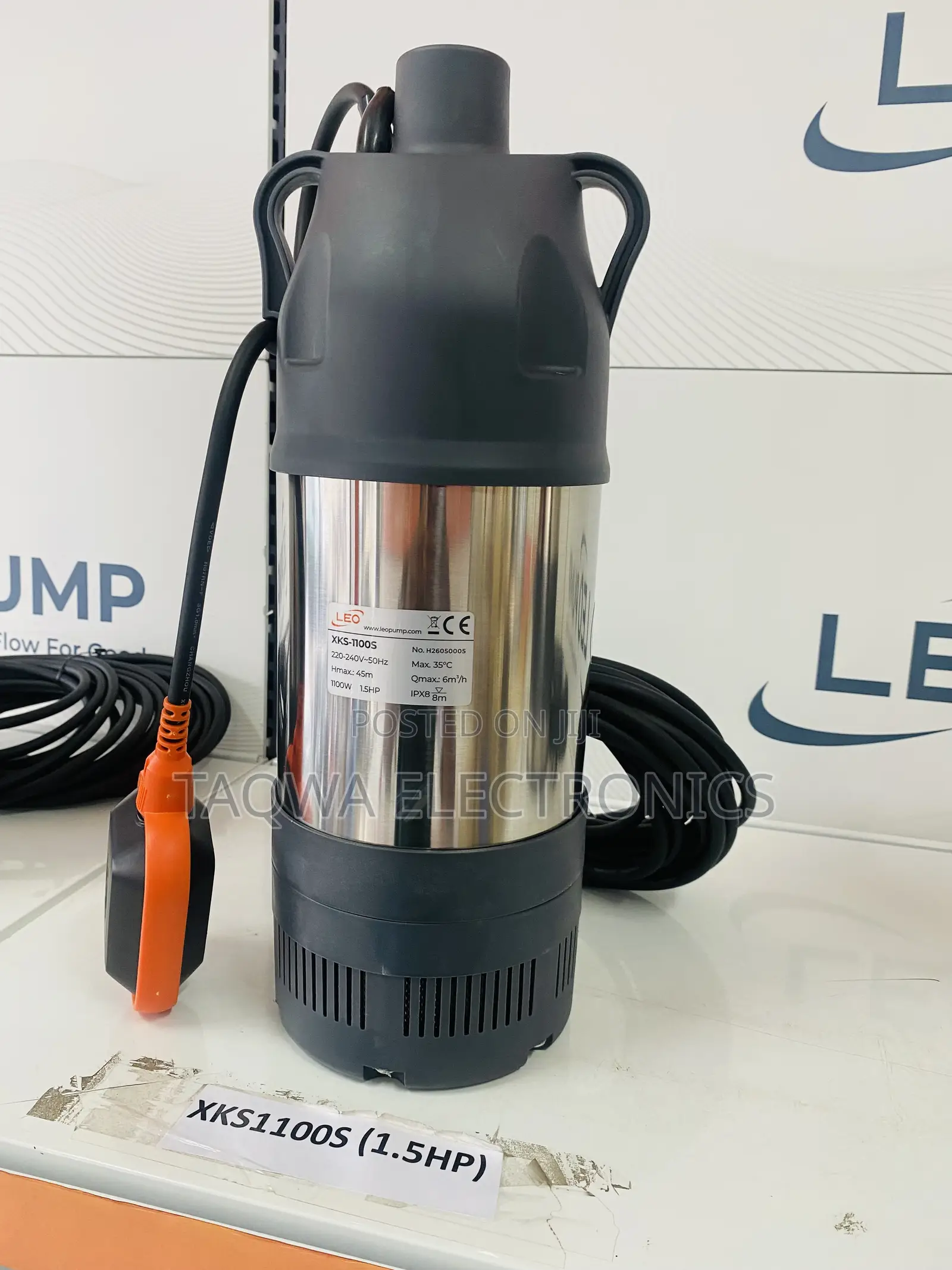 Leo Typically 1.5hp Garden Submersible Pump