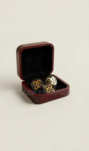 Premium Ghana-Inspired Cufflink Lapel Pin Set(Free Delivery)