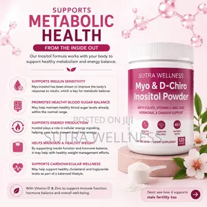 Myo D-Chiro Inositol Powder With Zinc,Folate and Vitamin D(120 Serv)