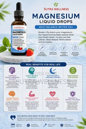 Premium Magnesium L-Theanine Drops (Calm, Focus Sleep Support)