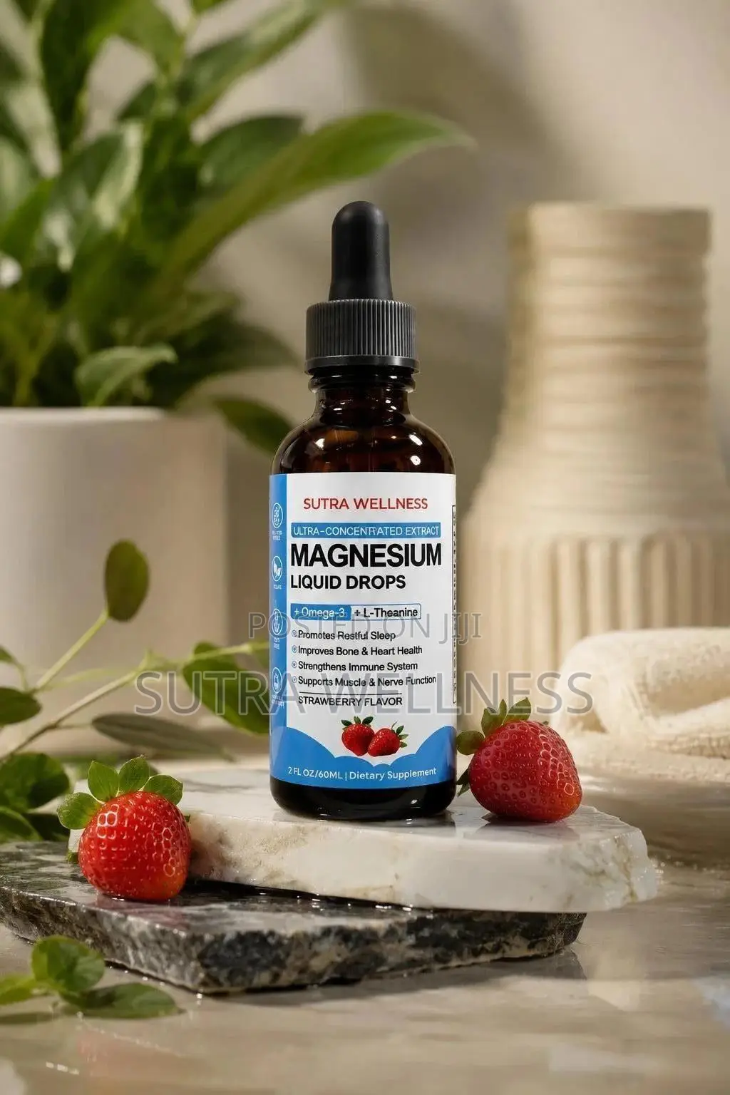 Premium Magnesium L-Theanine Drops (Calm, Focus Sleep Support)