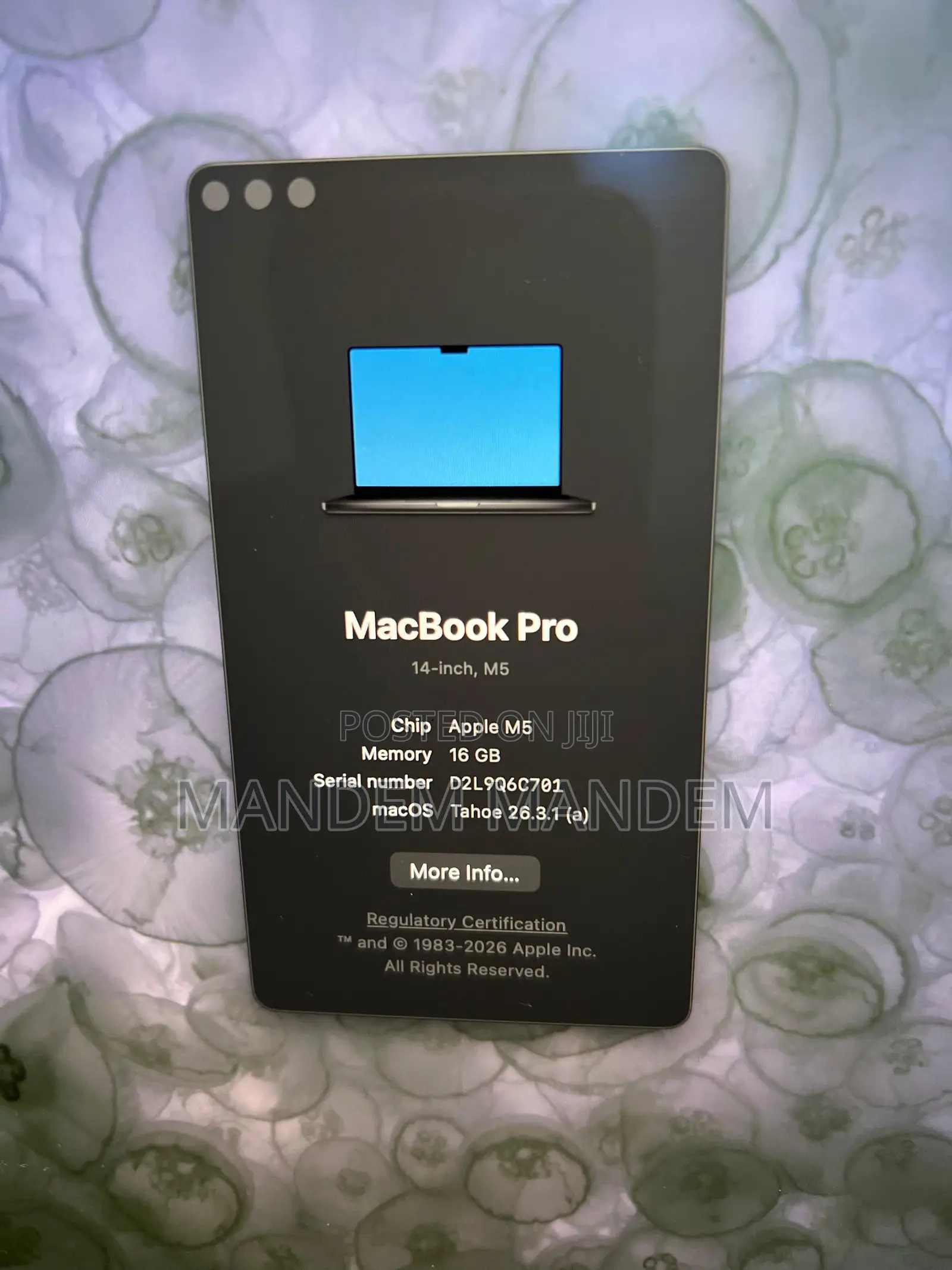 Laptop Apple MacBook Pro 2026 M5 Pro 16GB Apple M5 SSHD (Hybrid) 512GB