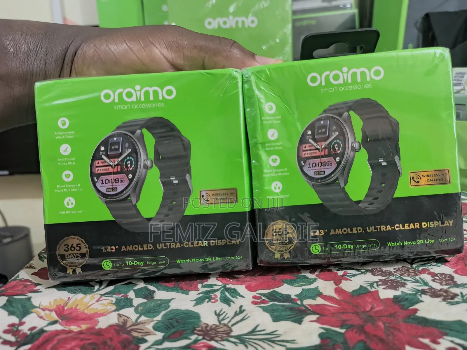 Oraimo Watch Nova 2r Lite 1.43" Amoled 30-Day Standby Smart Watch