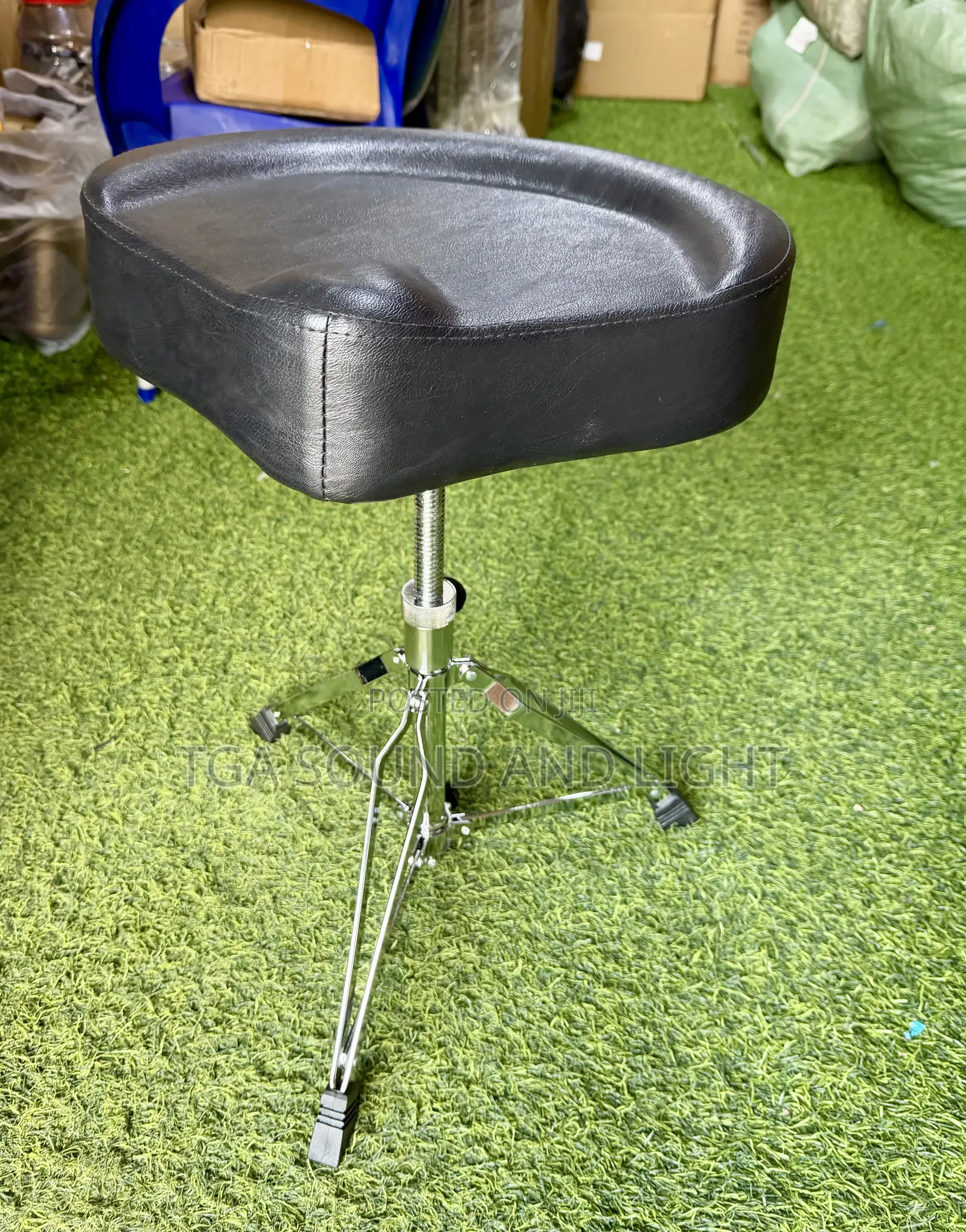 Hebikuo Premium Adjustable Saddle Drum Throne Stool
