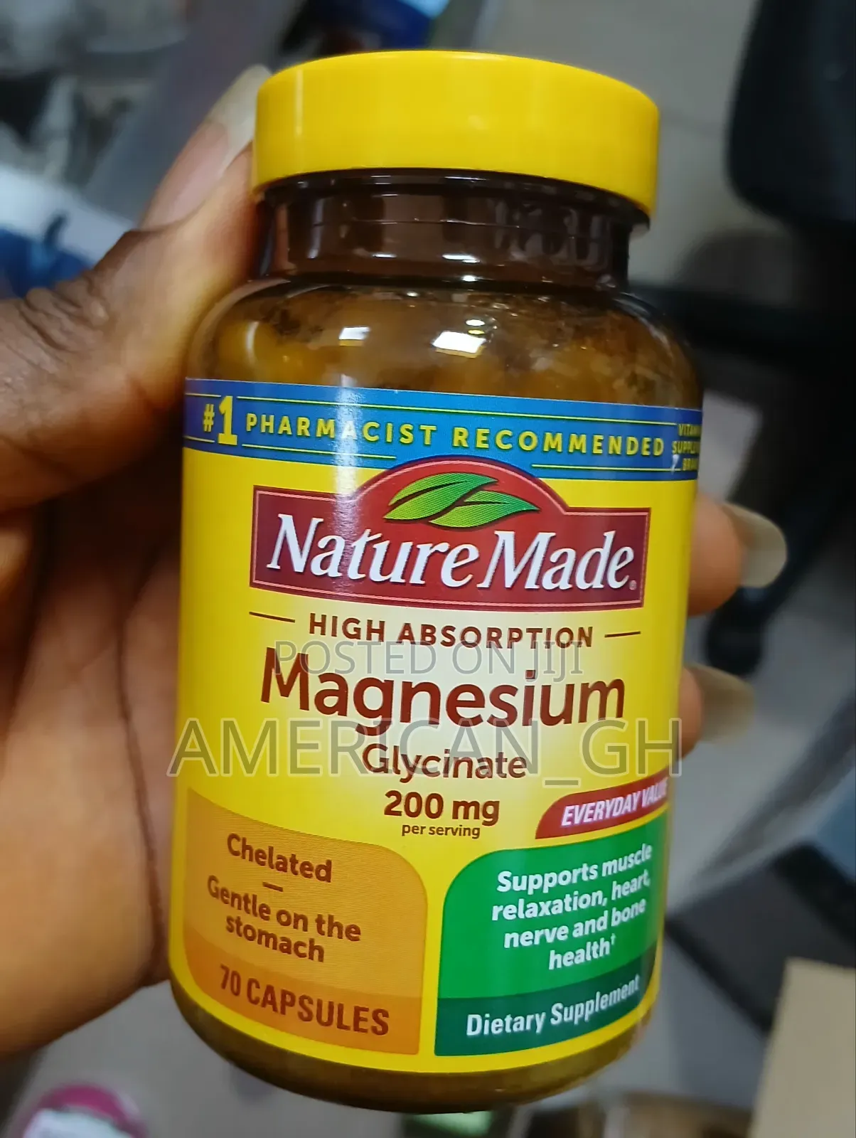 Nature Made Magnesium Glycinate, 70 Capsules