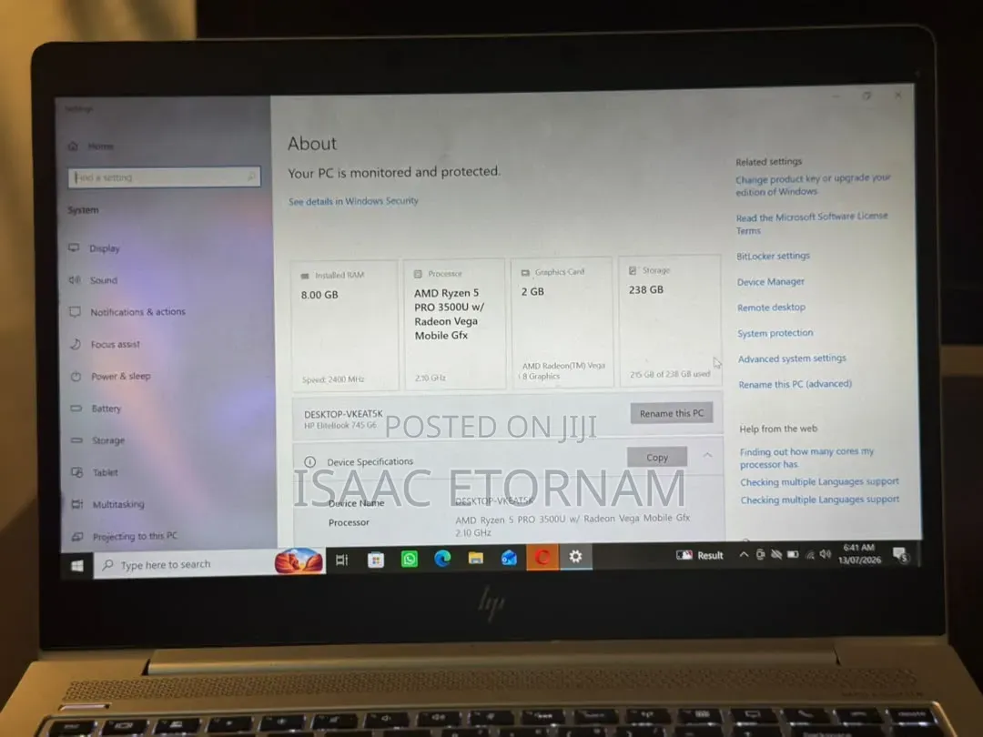 Laptop HP EliteBook 840 G5 8GB Intel Core i5 SSD 256GB