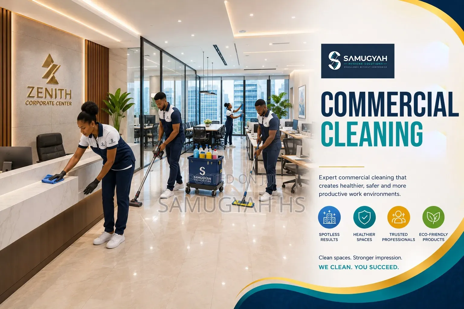 Professional Commercial Cleaning Services | Samugyah Hygiene Solutions