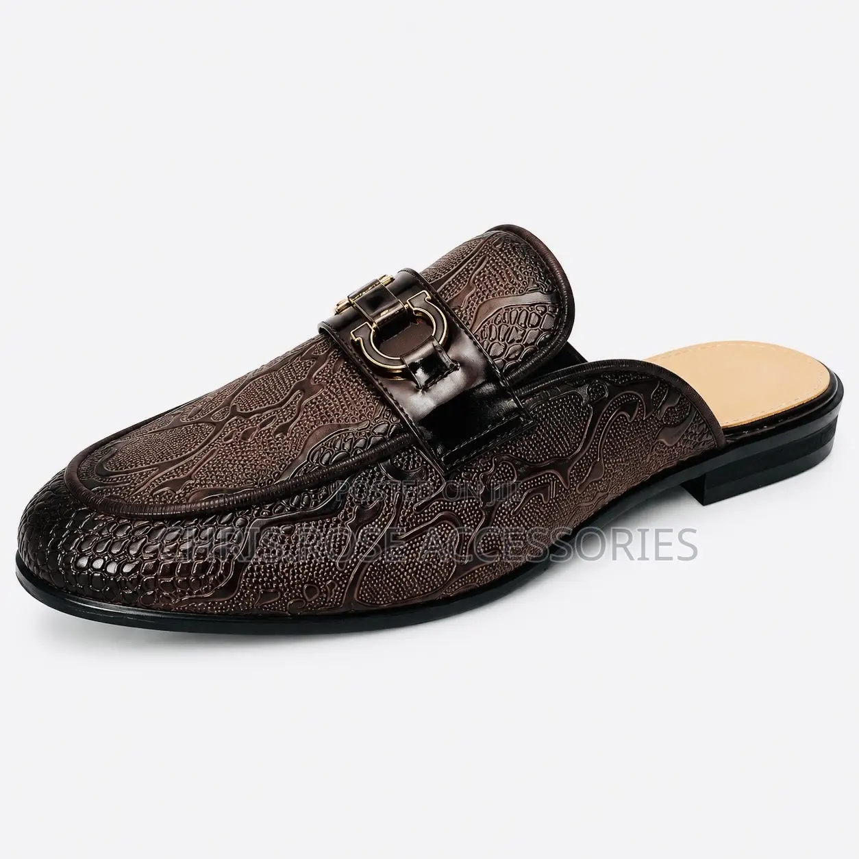Men’s Shoes – Luxury Half Shoes (Brown)