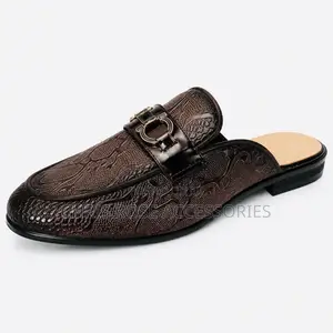 Men’s Shoes – Luxury Half Shoes (Brown)