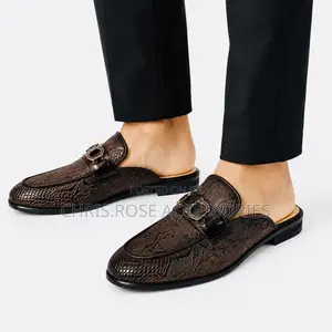 Men’s Shoes – Luxury Half Shoes (Brown)