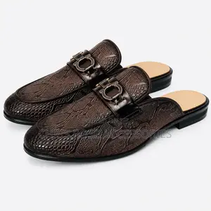 Men’s Shoes – Luxury Half Shoes (Brown)
