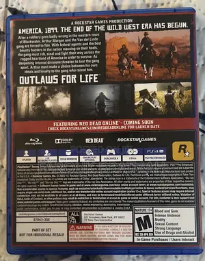 Red Dead Redemption 2 Ps4 Disc