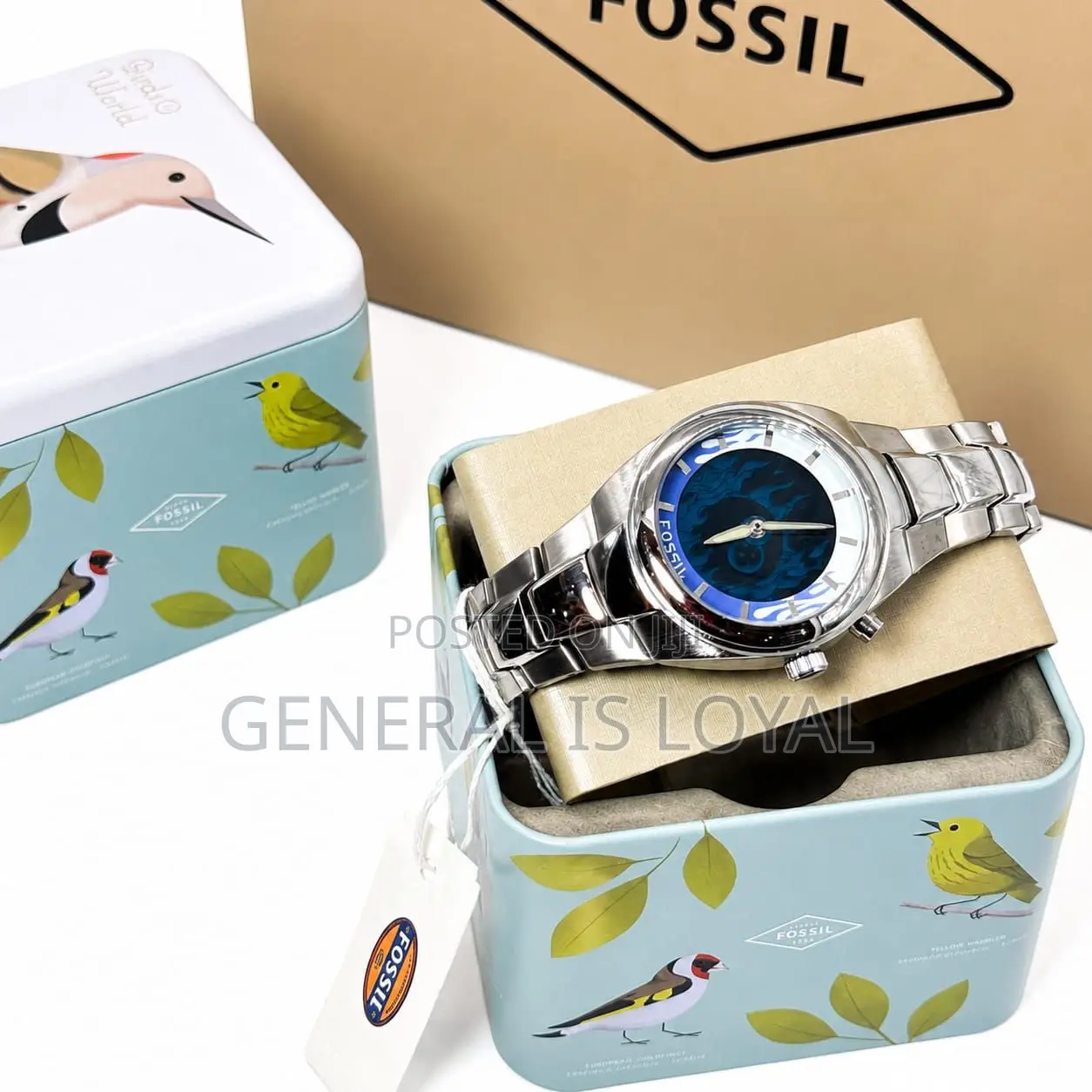 Fossil Big Tic Men’s Sliver Stainless Steel