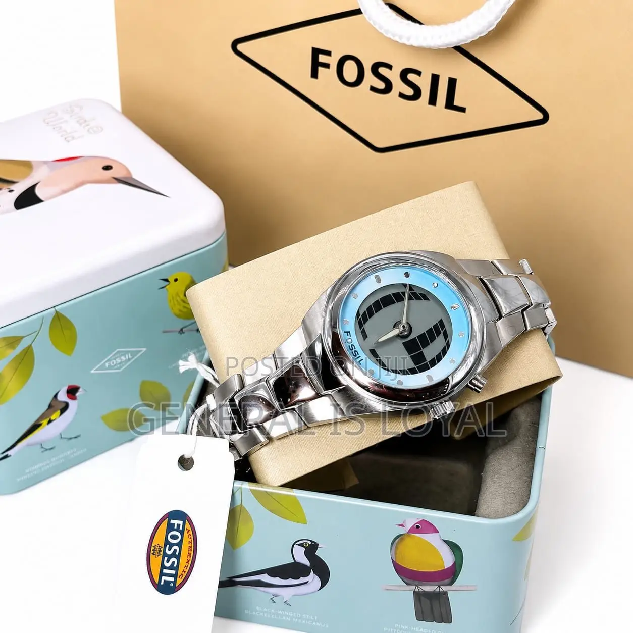 Fossil Big Tic Men’s Sliver Stainless Steel