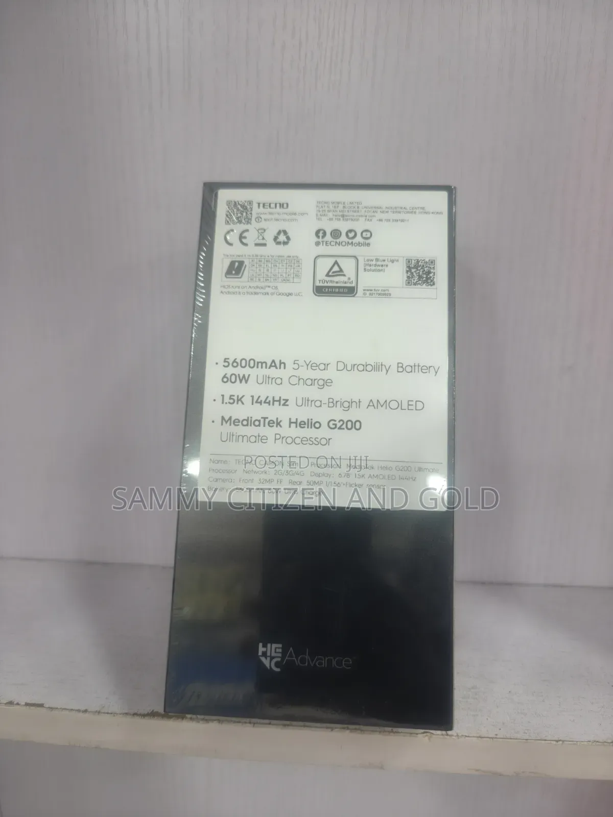 New Tecno Spark Slim 256 GB