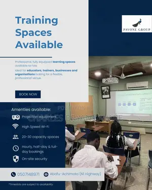 Training Spaces, Class Room Rentals, Teaching Spaces