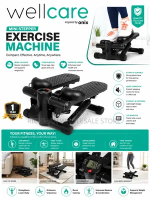 Mini Stepper Exercise Machine Compact Home Fitness Equipment With LCD