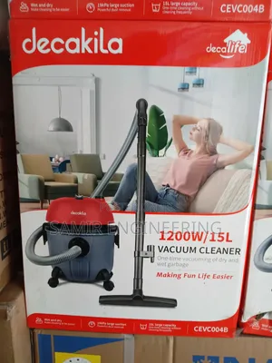 Decakila 15L Wet/Dry Vacuum: 1200W of Heavy-Duty Cleaning