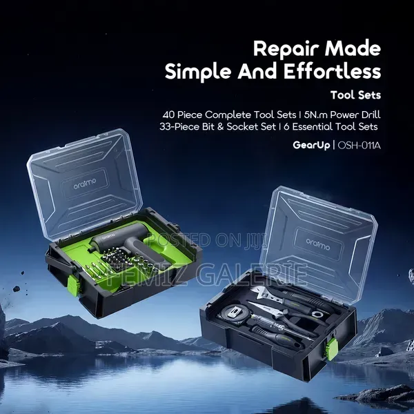 Oraimo GearUp 40 Piece Portable Multifunctional Tool Sets