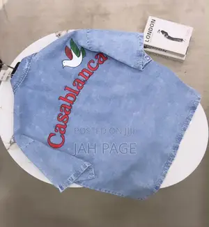 Solid Wash Vintage Jeans Shirt