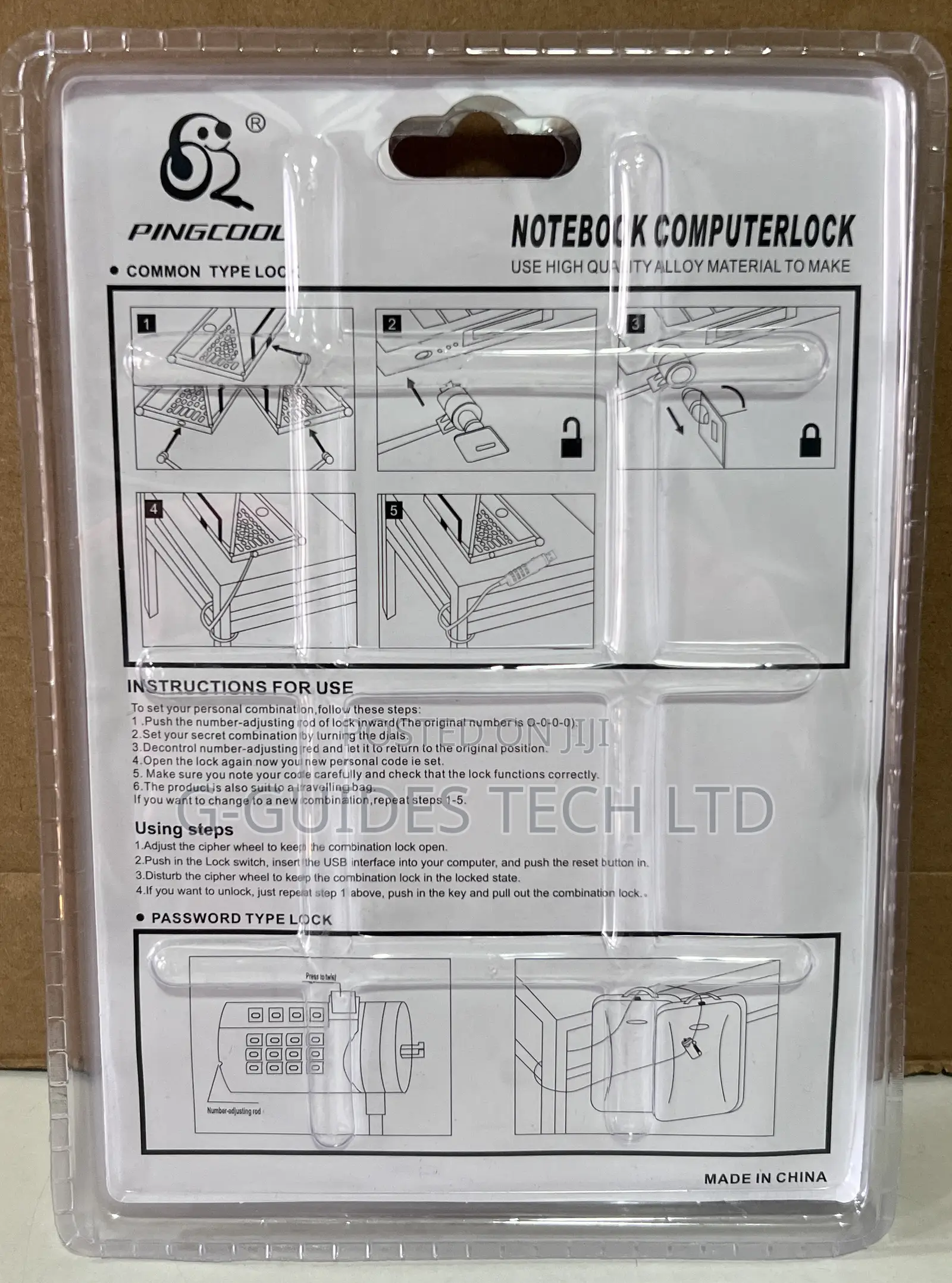 Pingcool Notebook Computer Lock, Laptop Locker