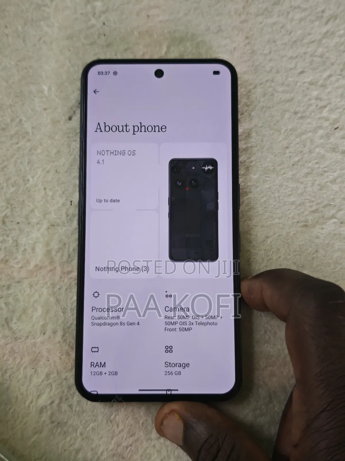 New Nothing Phone 3 256 GB Gray