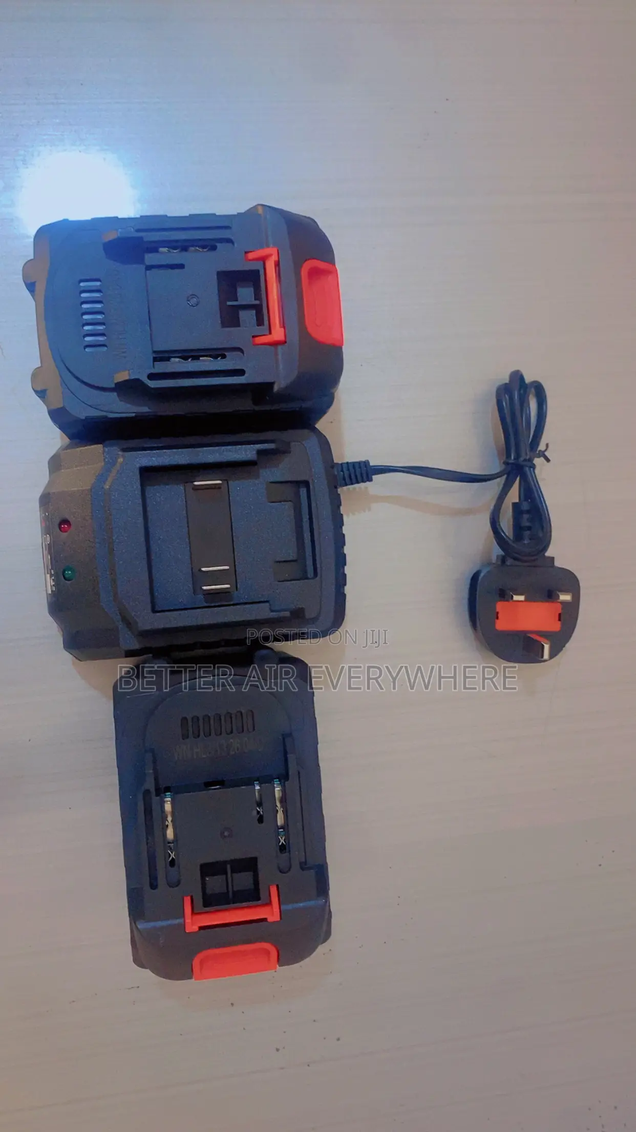 Cordless Hammer Drilling Machine With 2 Big Batteries (15 Cells)