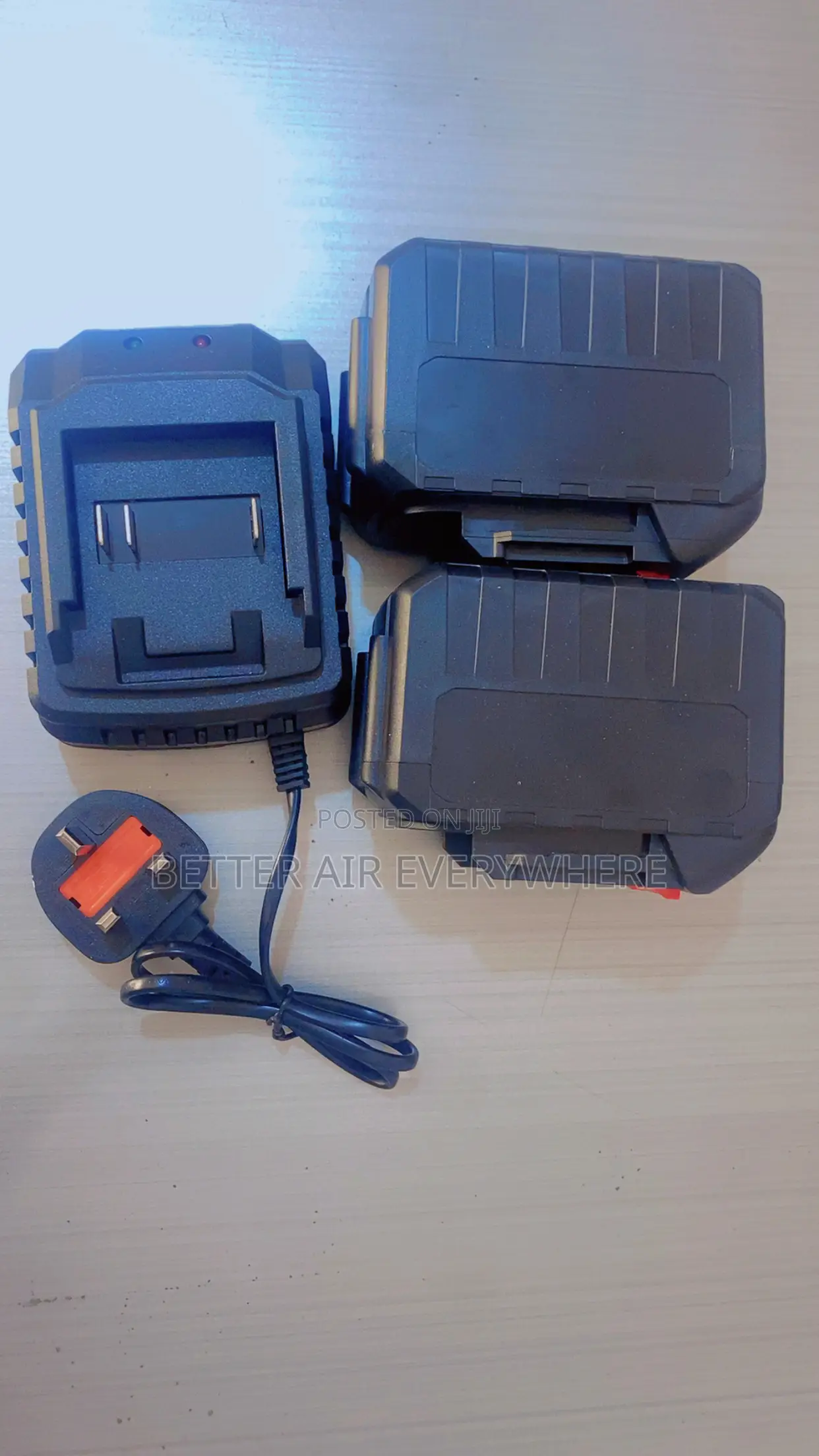Cordless Hammer Drilling Machine With 2 Big Batteries (15 Cells)