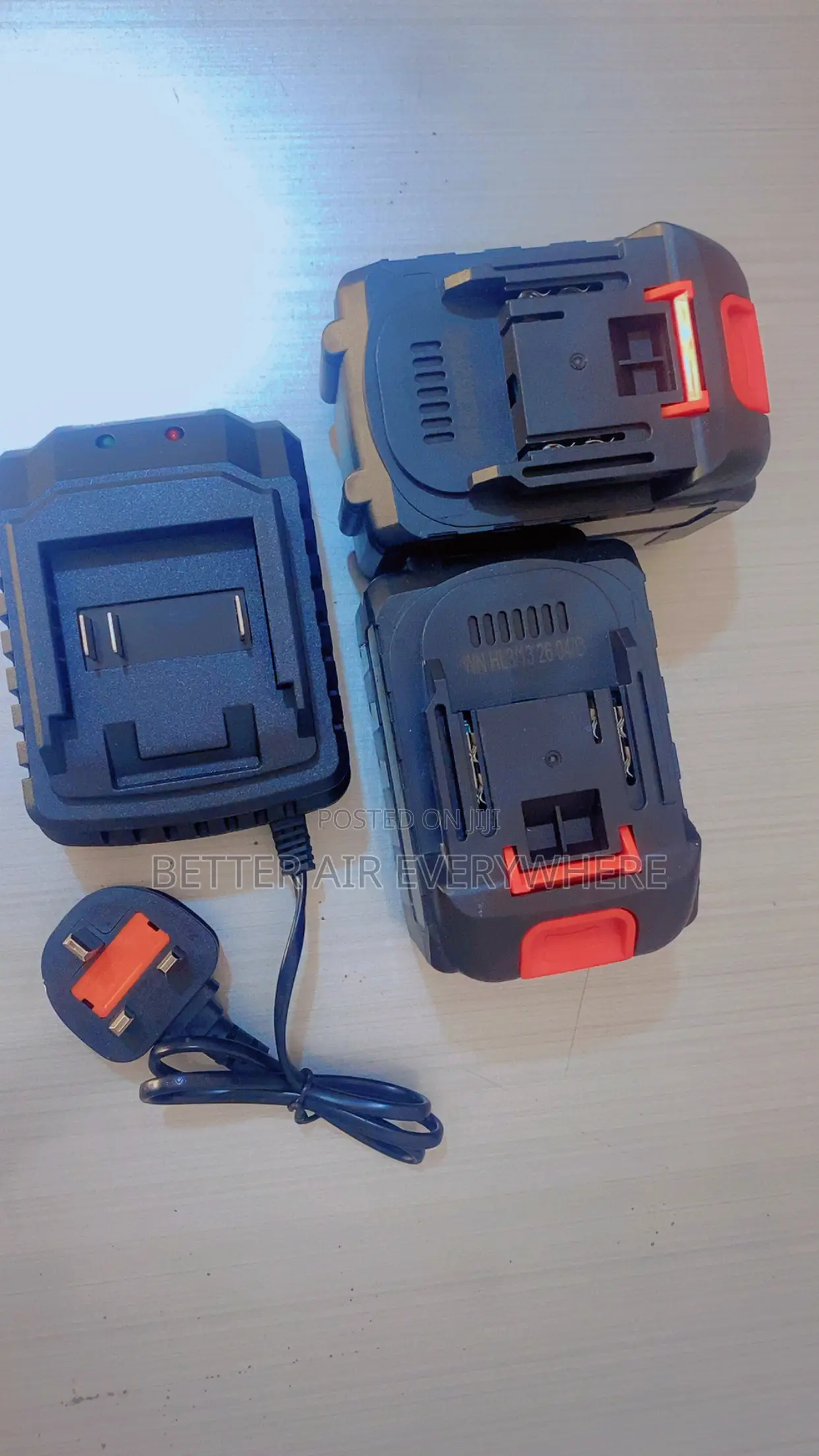 Cordless Hammer Drilling Machine With 2 Big Batteries (15 Cells)