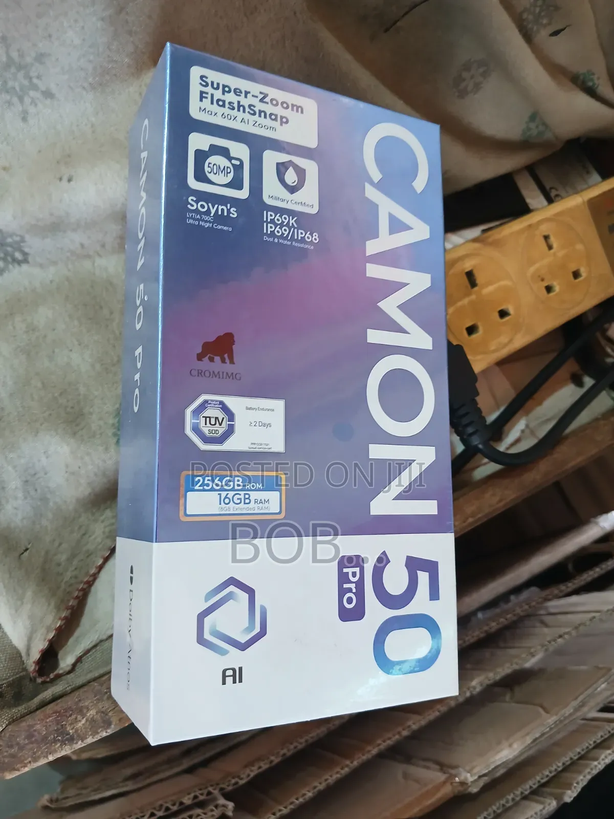 New Tecno Camon 50 Pro 256 GB Black
