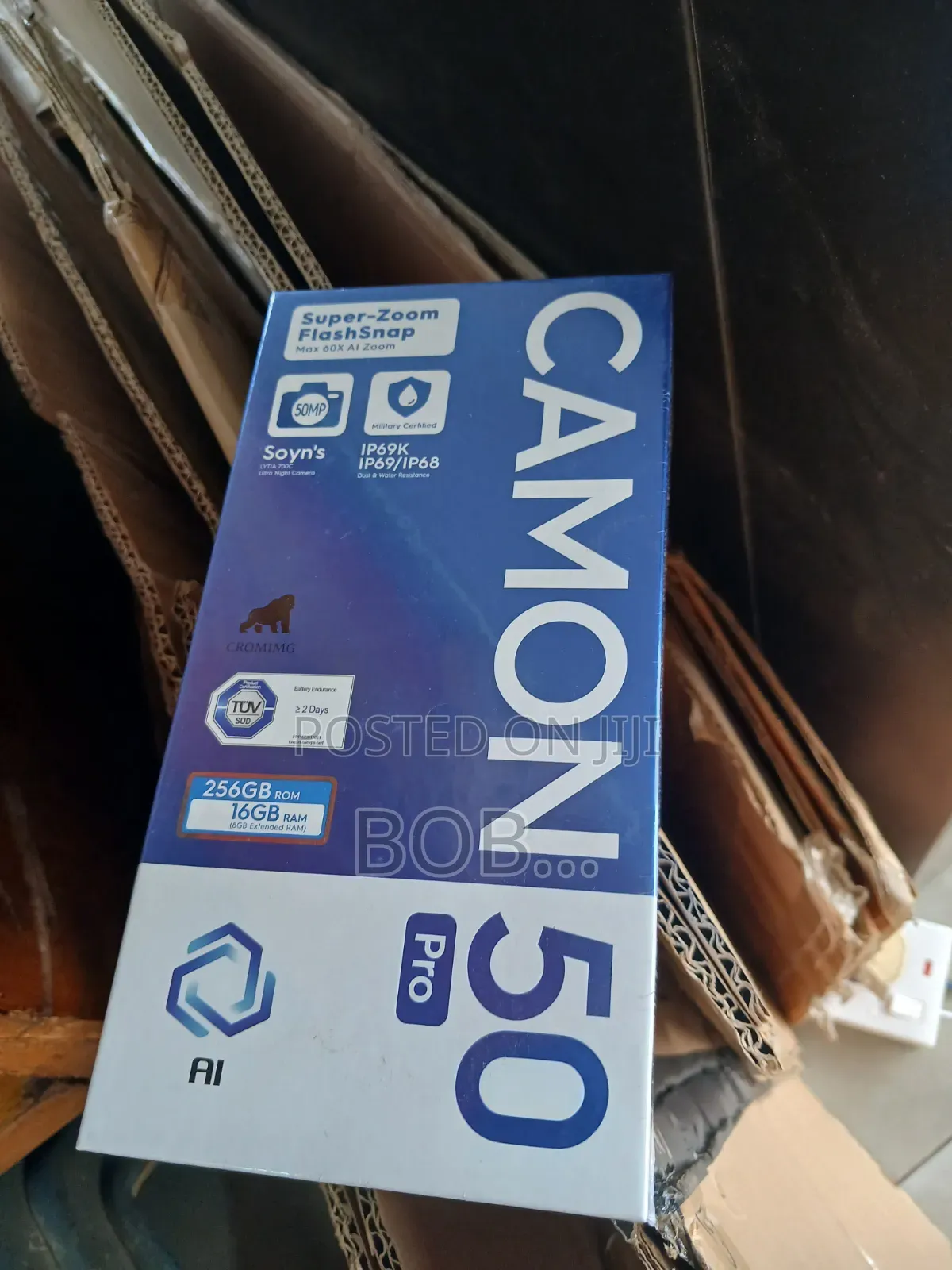 New Tecno Camon 50 Pro 256 GB Black