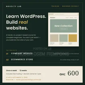 Learn WordPress. Build Real Websites.
