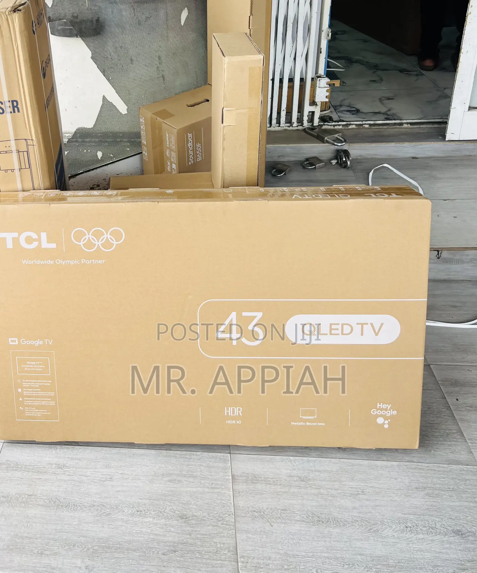 Slim Design TCL 43” Qled Smart Satellite Android TV(Black)Full Hd