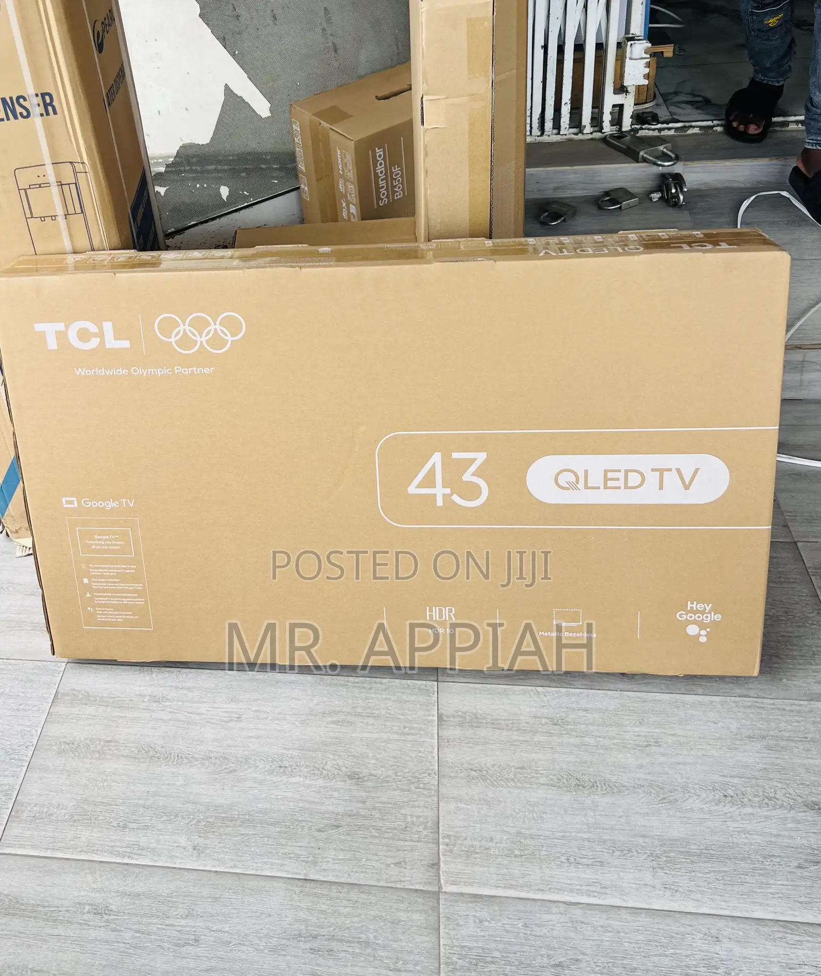 Slim Design TCL 43” Qled Smart Satellite Android TV(Black)Full Hd