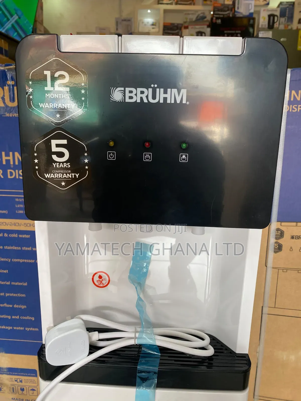 Bruhm 3 Tap Quality Water Dispenser With Storage Cabinet for Drinks