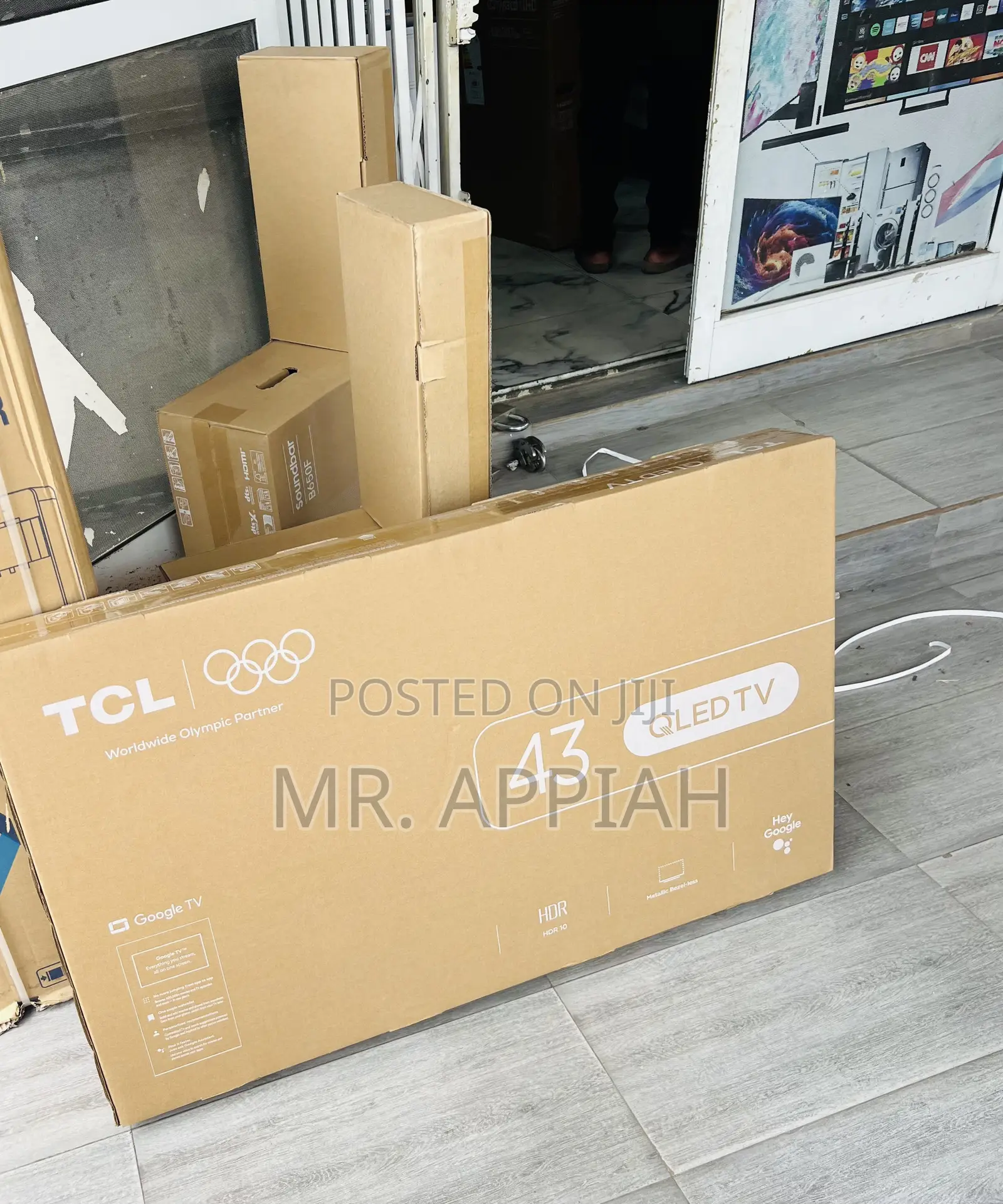 Efficient Design TCL 43” Qled Smart Full Hd Satellite Android TV.