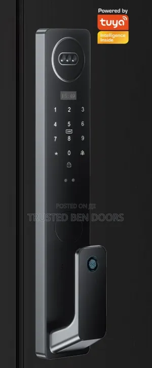 Tuya Wifi App Biometric Smart Door Lock With Audio+video Surveillance