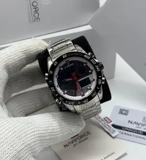 High Quality Stainless Steel Chain Naviforce Dual Time Watch