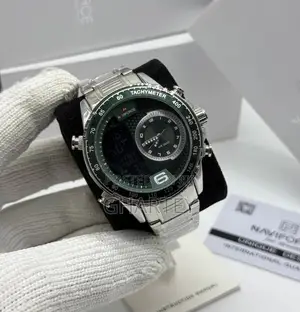 High Quality Stainless Steel Chain Naviforce Dual Time Watch