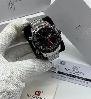 High Quality Stainless Steel Chain Naviforce Dual Time Watch