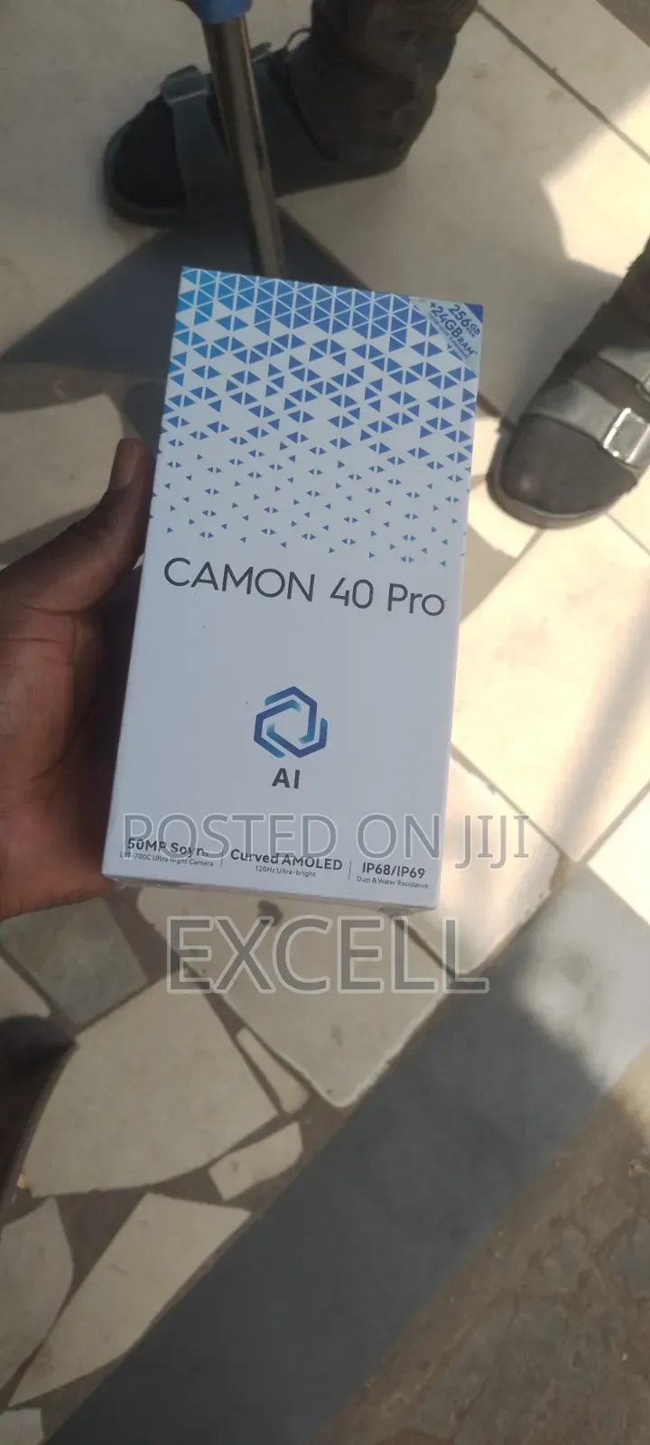 New Tecno Camon 40 Pro 5G 256 GB Black