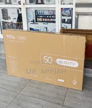 Slim Design TCL 50” Qled Smart Satellite Android Google TV.