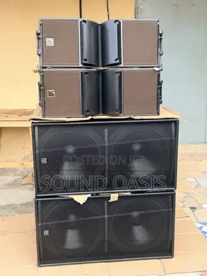 A Pair of Kara Line Array and a Pair of Martin Audio S218+ Sunwoofer
