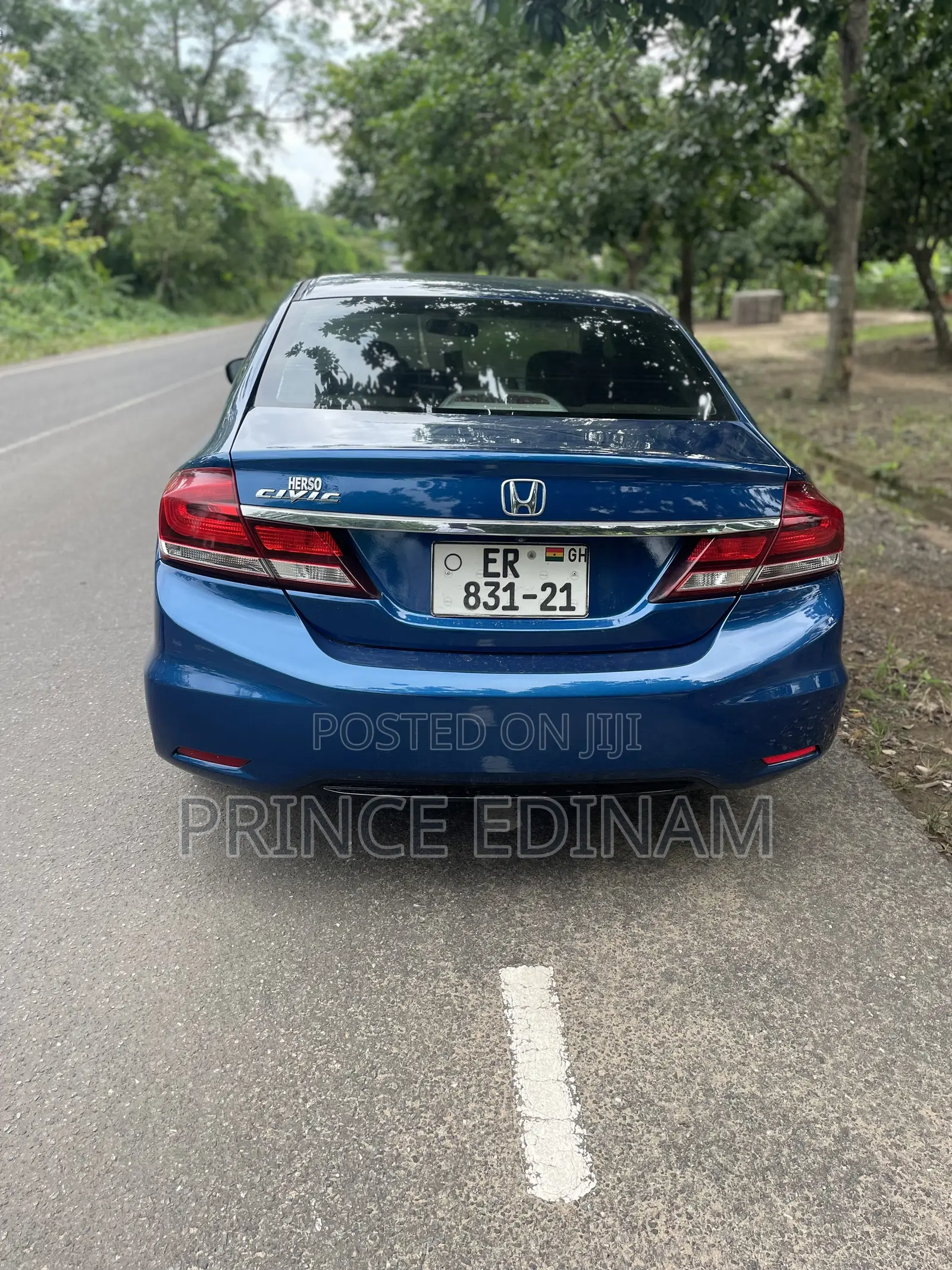 Honda Civic EX 4dr Sedan (1.8L 4cyl CVT) 2014 Blue