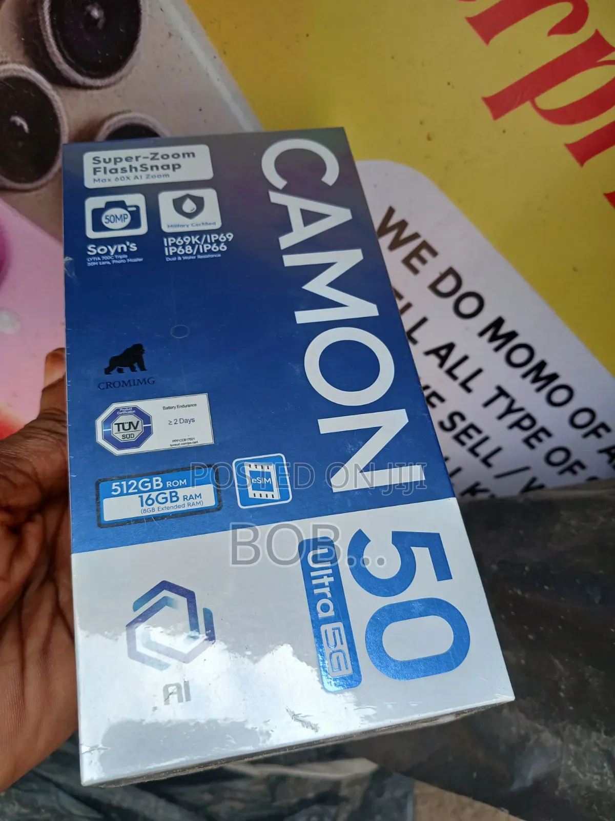 New Tecno Camon 50 Ultra 512 GB Black