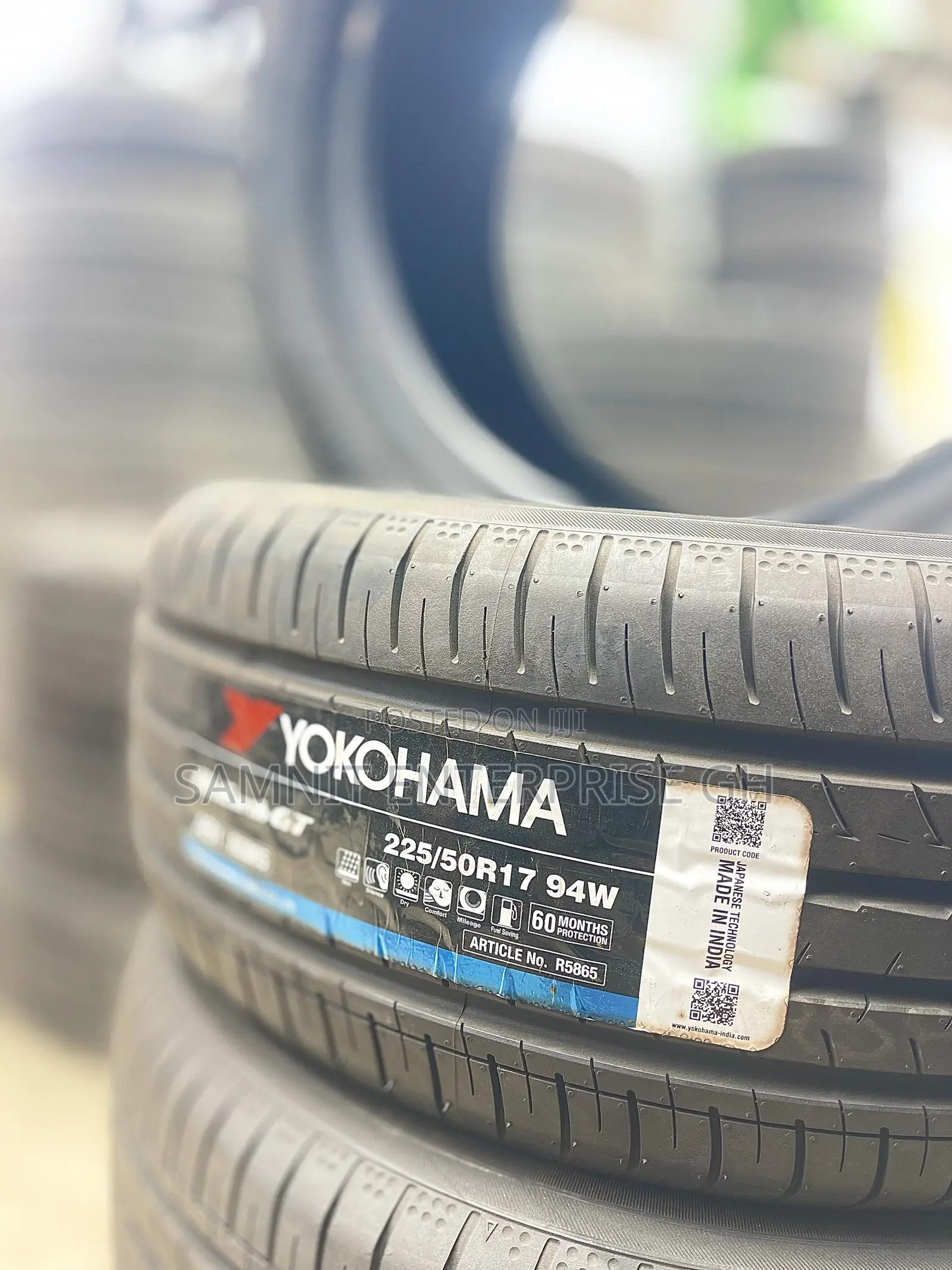 Brand New Yokohama 225/50r17