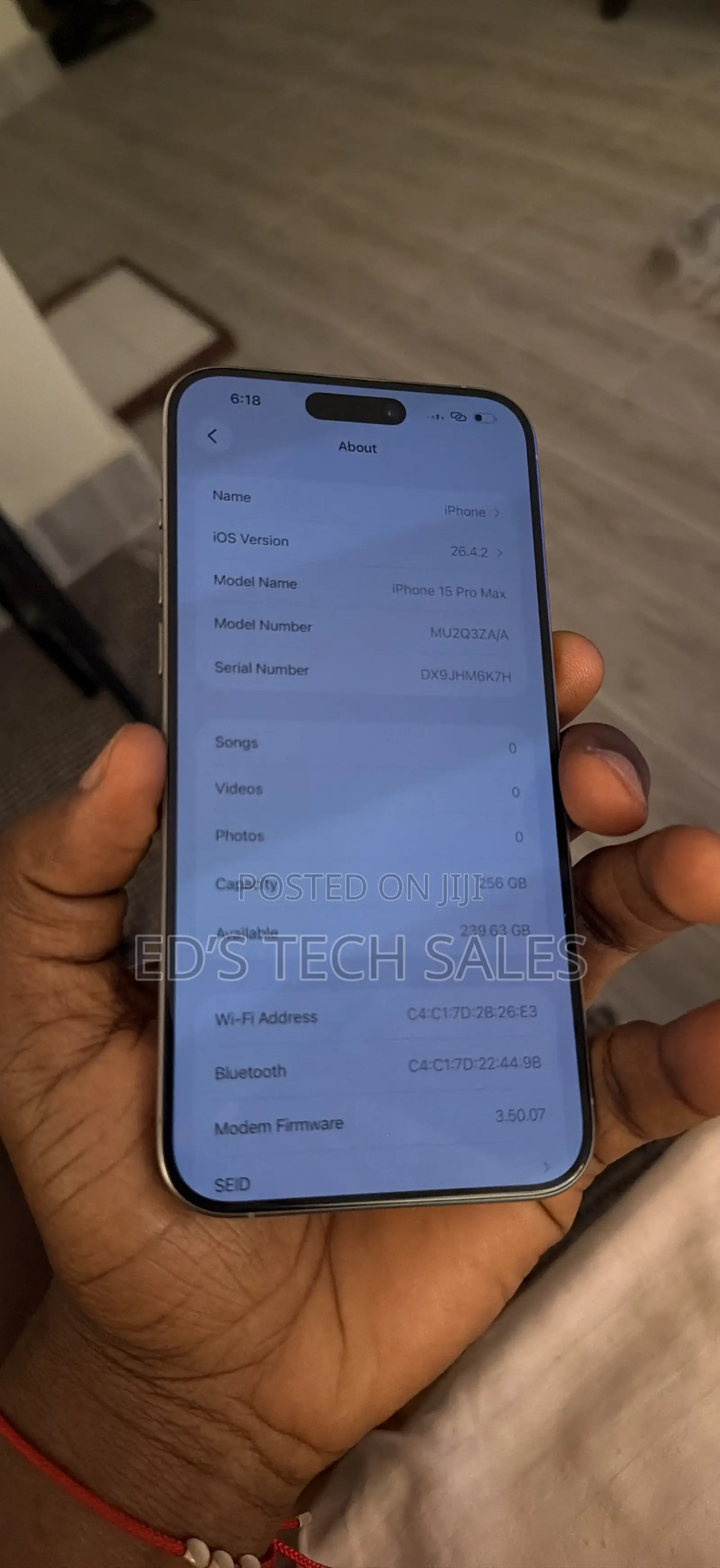 Apple iPhone 15 Pro Max 256 GB Silver